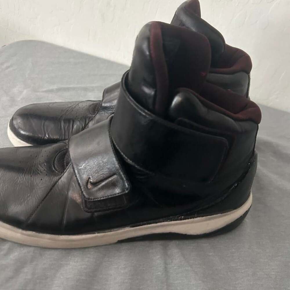 Nike Marxman Size 13 Black Dark Red Sneakers High Top
